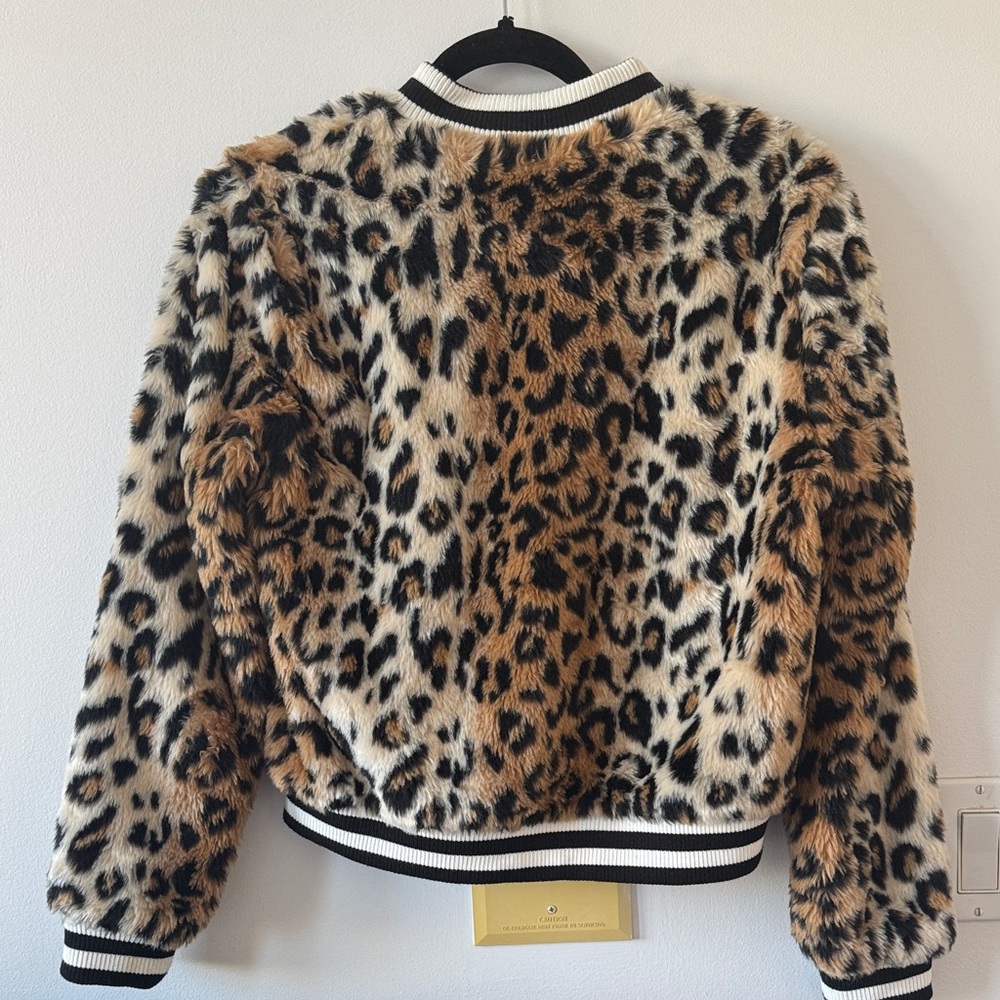 Jack by BB Dakota Leopard Print Bomber Jacket - Picture 3 of 3